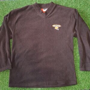 Cleveland Browns V-Neck Sweater - Dark Brown
